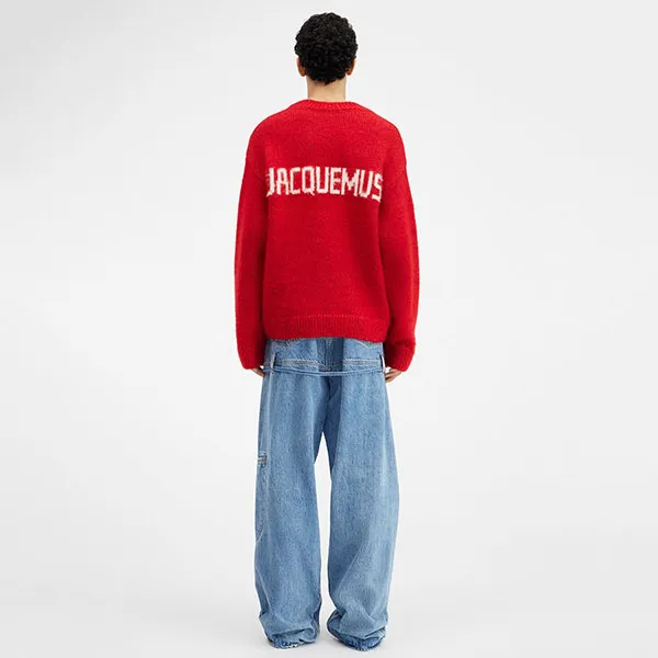 Áo Len Nam Jacquemus Red With Logo Printed 236KN284/2329470 Màu Đỏ - Thời trang - Vua Hàng Hiệu