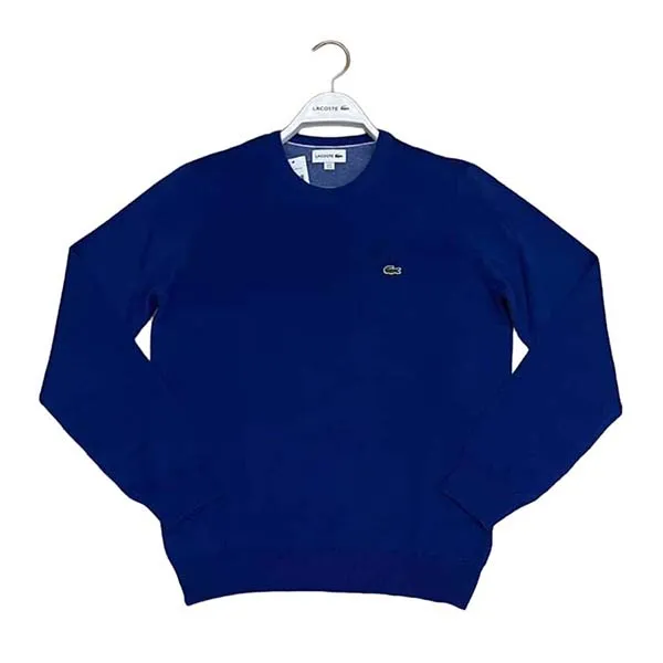 Áo Len Nam Lacoste Men's Crew Neck Wool Sweater Màu Xanh Blue Size 4 - Thời trang - Vua Hàng Hiệu