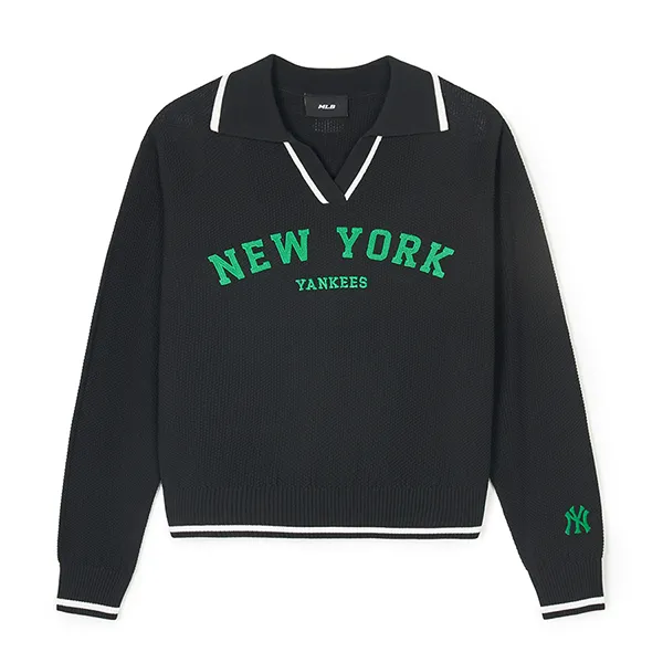 Áo Len Nữ MLB Varsity New York Yankees 3FKPV0141-50BKS Màu Đen - Thời trang - Vua Hàng Hiệu