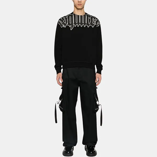Áo Nỉ Nam Dsquared2 Sweater S74GU0761S25551900 Màu Đen Size XS