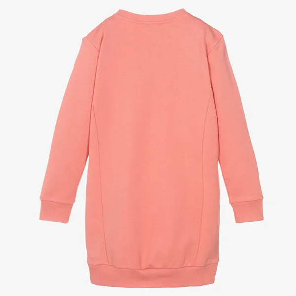 Áo Nỉ Nữ Balmain Teen Pink Sweatshirt Màu Hồng Cam Size 14Y