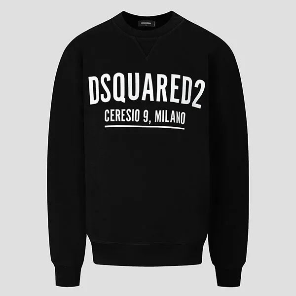 Áo Nỉ Sweater Nam Dsquared2 Black Ceresio 9 Cool S71GU0448 S25042 Màu Đen