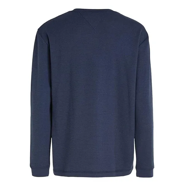 Áo Nỉ Sweater Nam Tommy Hilfiger Men's Long-Sleeved Shirt DM0DM15777_BLU_C87 Màu Xanh Navy Size L - Thời trang - Vua Hàng Hiệu