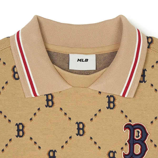 Áo Nỉ Trẻ Em MLB Monogram Boston Red Sox 7AMTMD141-43BGS Màu Nâu - Thời trang - Vua Hàng Hiệu