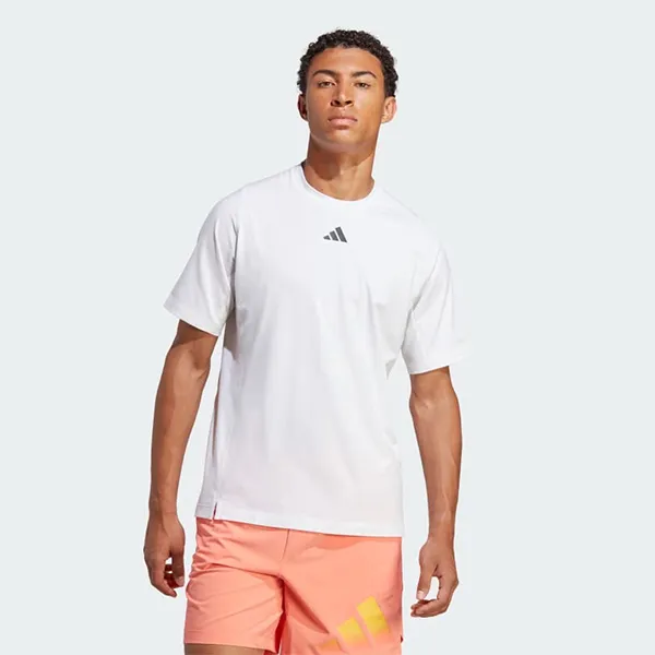 Áo Phông Nam Adidas 3 Bar Train Icons Logo Tshirt IC5491 Màu Trắng Size L