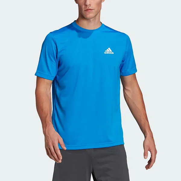 Áo Phông Nam Adidas Aeroready Designed To Move Sport Tee Tshirt HF7158 Màu Xanh Blue Size M