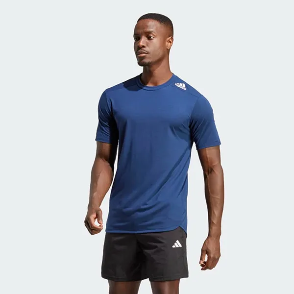 Áo Phông Nam Adidas Designed For Training Tee IC2017 Màu Xanh Size M