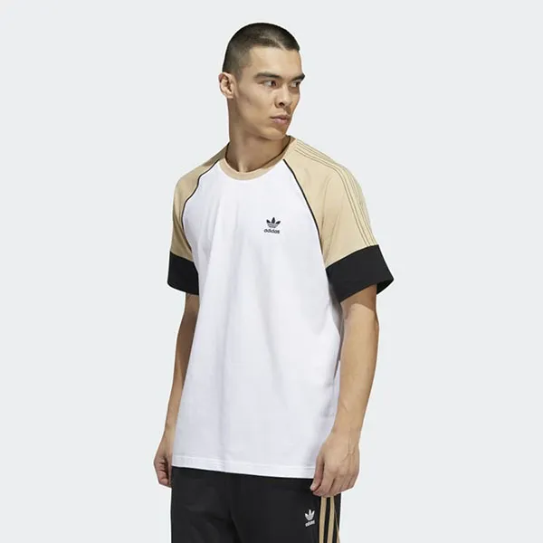 Áo Phông Nam Adidas SST Short Sleeve Tee HI3018 Màu Trắng Be Size L - 1