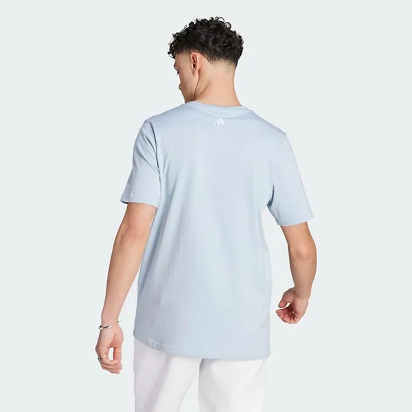 Áo Phông Nam Adidas Tshirt Essentials Single Jersey IJ8576 Màu Xanh Dương Size S - 4