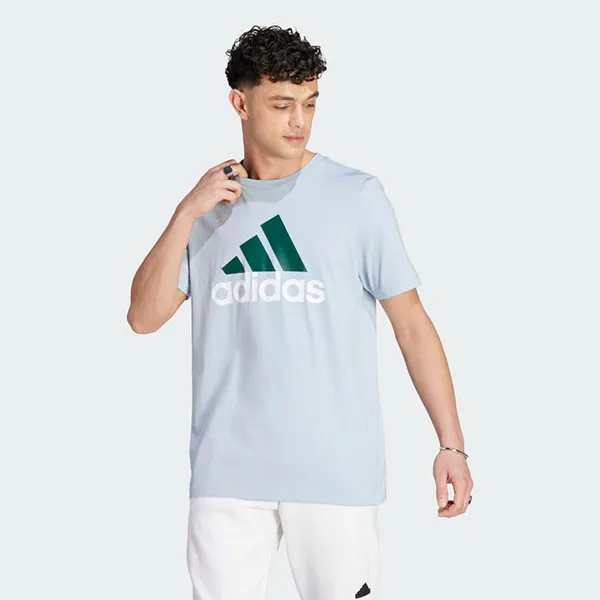 Áo Phông Nam Adidas Tshirt Essentials Single Jersey IJ8576 Màu Xanh Dương Size S - 1