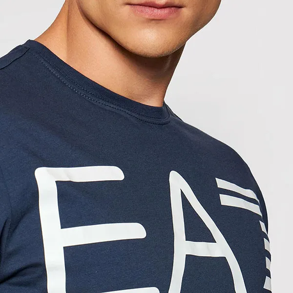 Áo Phông Nam Emporio Armani 6KPT23PJ6EZ -GB04 Logo Tshirt Màu Xanh Navy Size S