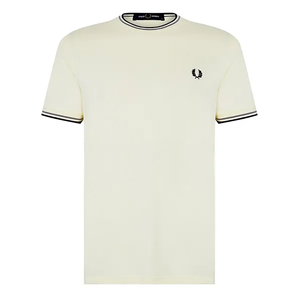 Áo Phông Nam Fred Perry Twin Tipped T-Shirt M1588-R33 Màu Trắng Size S - Thời trang - Vua Hàng Hiệu