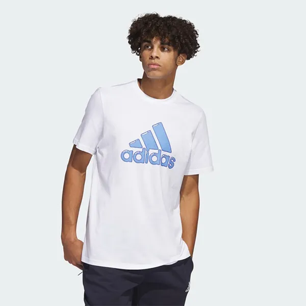 Áo Phông Nam Adidas Graphic Sportswear Logo Pen Fill HS2512 Màu Trắng Size L