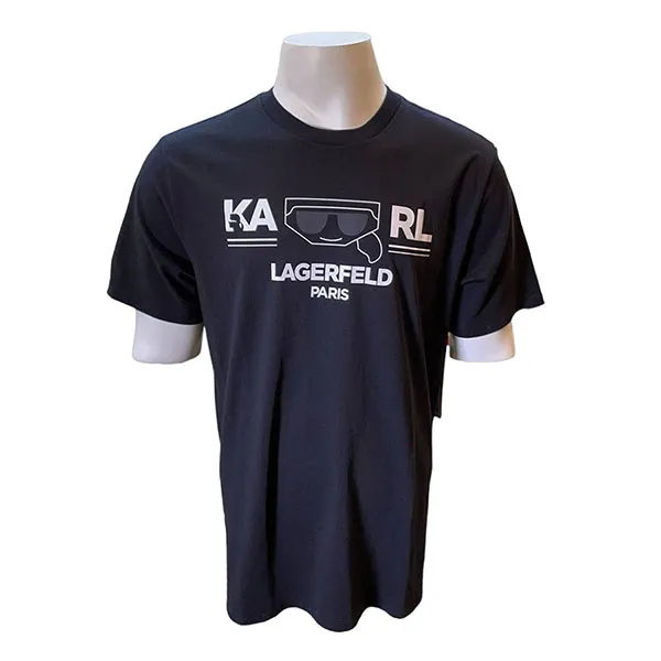 Áo Phông Nam Karl Lagerfeld LM3G2279 GB03 Tshirt Màu Đen Size L