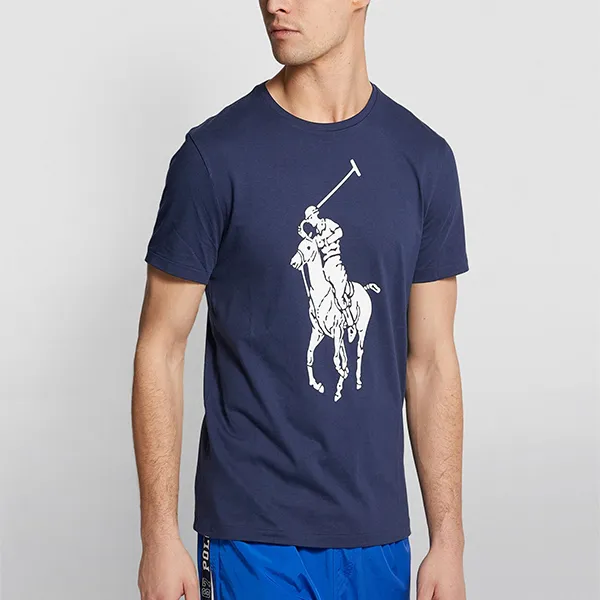 Áo Phông Nam Ralph Lauren 710866982013 GB02 Tshirt Màu Xanh Navy Size M - Thời trang - Vua Hàng Hiệu