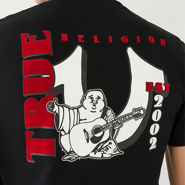 Áo Phông Nam True Religion Logo Tshirt 107810 TB01 Màu Đen Size S - Thời trang - Vua Hàng Hiệu