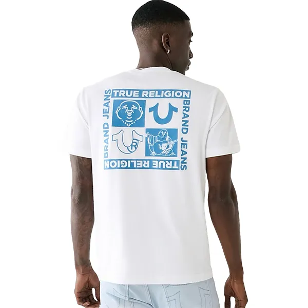 Áo Phông Nam True Religion Logo Tshirt 107814 TB01 Màu Trắng Size XS - Thời trang - Vua Hàng Hiệu
