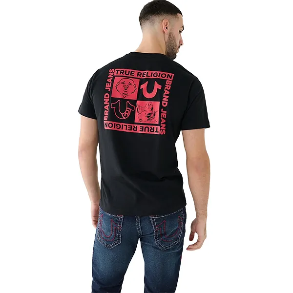 Áo Phông Nam True Religion Logo Tshirt 107814 TB01 Màu Đen Size S - Thời trang - Vua Hàng Hiệu