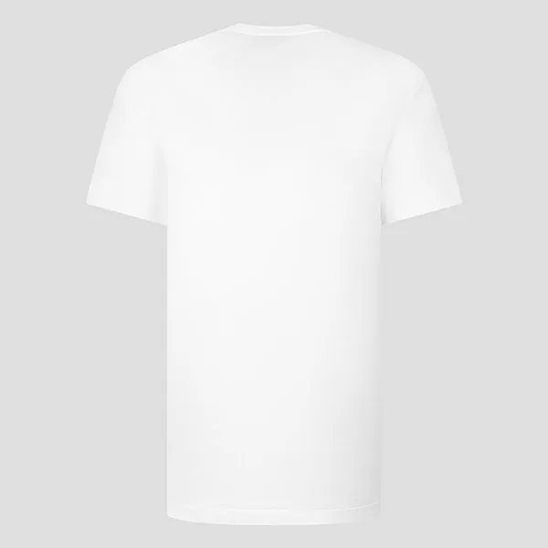 Áo Phông Nam Versace White With Logo Embroidered Tshirt 1003982 1A02828 1W000 Màu Trắng