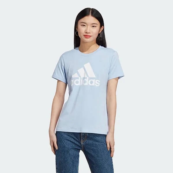 Áo Phông Nữ Adidas W Bl T IC0637 Màu Xanh Blue Size 2XS - 1