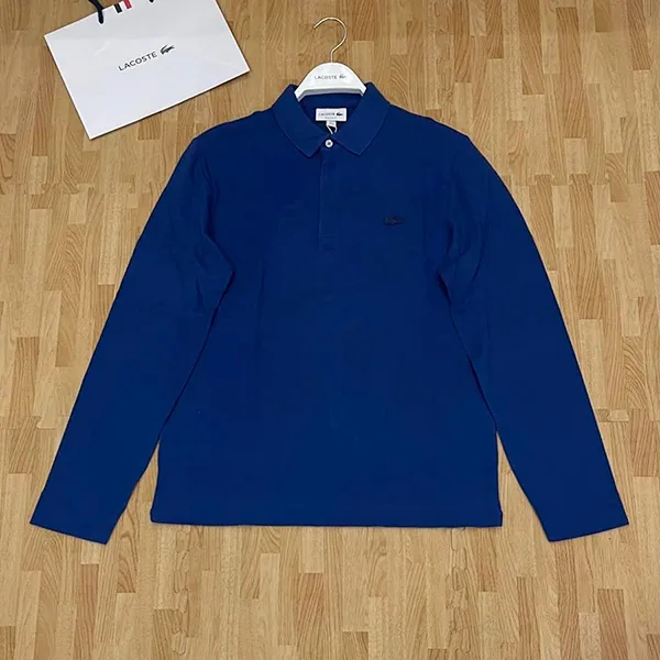 Áo Polo Dài Tay Nam Lacoste Long Sleeve Piqué Polo Màu Xanh Navy Size 3 - Thời trang - Vua Hàng Hiệu