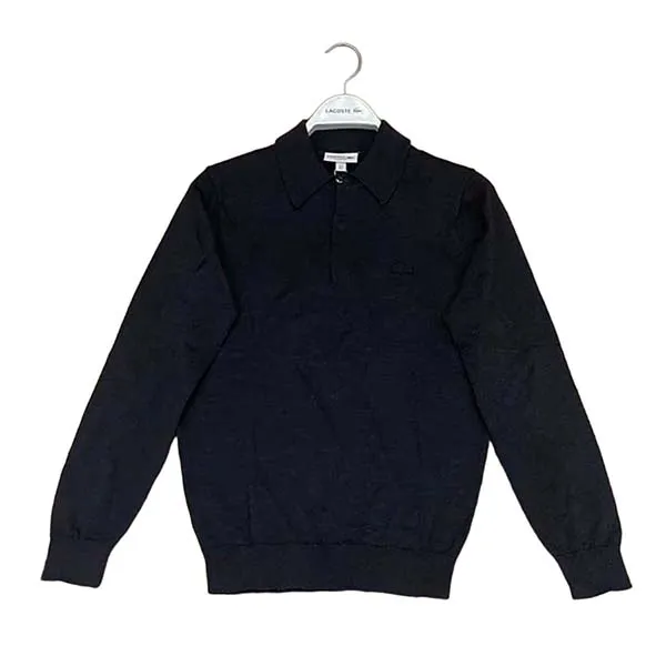 Áo Polo Dài Tay Nam Lacoste Men's Long Sleeve Piqué Polo Màu Tím Than Size 3