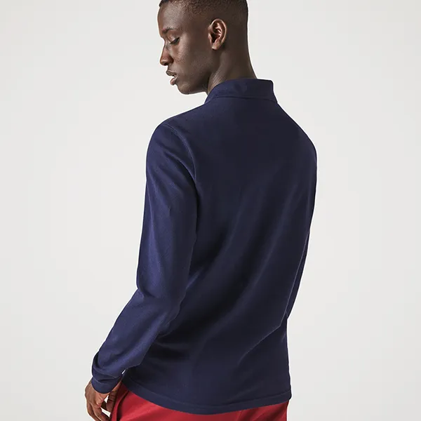 Áo Polo Dài Tay Nam Lacoste Men's Regular Fit L Badge Piqué Polo PH7727L Màu Xanh Navy Size 3 - Thời trang - Vua Hàng Hiệu