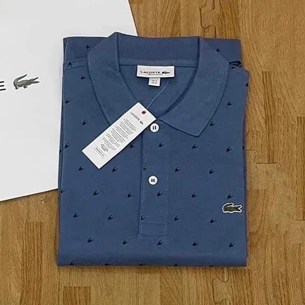 Áo Polo Dài Tay Nam Lacoste Men's Shirt Màu Xanh Size 3