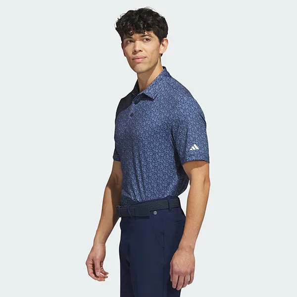 Áo Polo Nam Adidas Ultimate365 Allover Print Golf HR7910 Màu Xanh Navy Size L