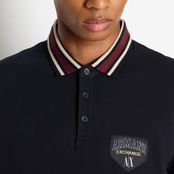 Áo Polo Nam Armani Exchange Polo Shirt 6RZFJFZJYCZ1 Màu Navy Size S - Thời trang - Vua Hàng Hiệu