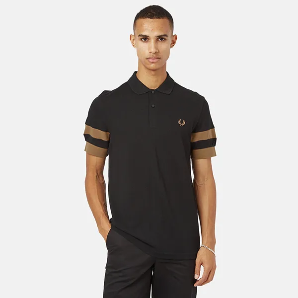 Áo Polo Nam Fred Perry Bold Tipped Polo Shirt M4599 -102 Màu Đen Size S - Thời trang - Vua Hàng Hiệu