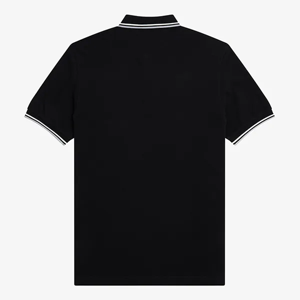 Áo Polo Nam Fred Perry Twin Tipped Polo Shirt M3600-R65 Màu Đen Size L - Thời trang - Vua Hàng Hiệu