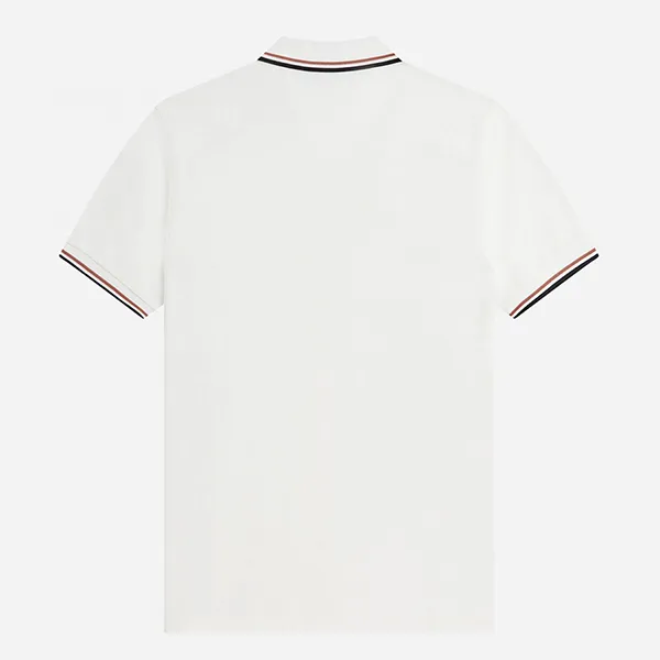 Áo Polo Nam Fred Perry Twin Tipped Polo Shirt M3600-S04 Màu Trắng Size S - Thời trang - Vua Hàng Hiệu