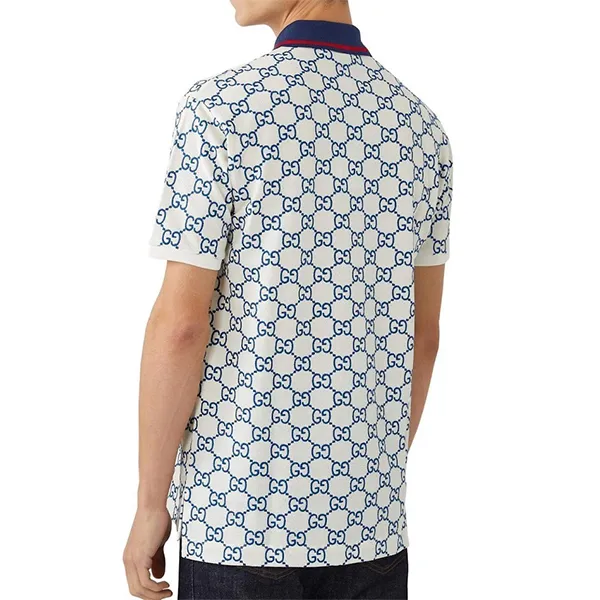 Áo Polo Nam Gucci Polo Shirt 768641 Forrm To Màu Trắng Họa Tiết Size XS - Thời trang - Vua Hàng Hiệu