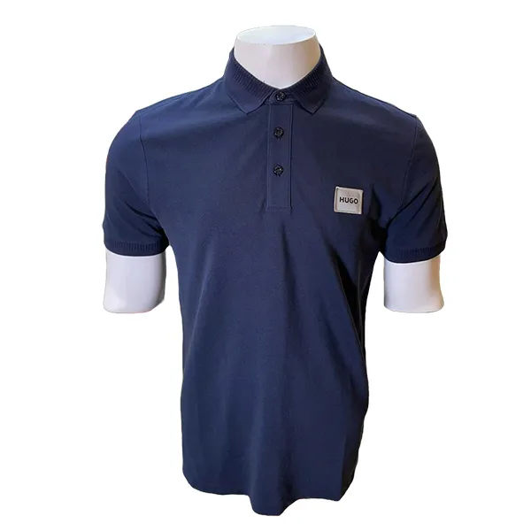 Áo Polo Nam Hugo Boss Logo Bạc 2HBG362324 Màu Xanh Navy Size S - Thời trang - Vua Hàng Hiệu