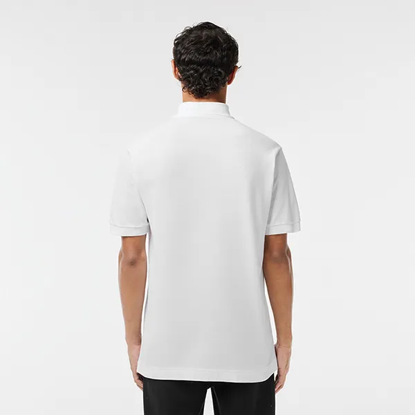 Áo Polo Nam Lacoste Croc Badge Pique Polo Shirt PH3474-51 Màu Trắng Size 4