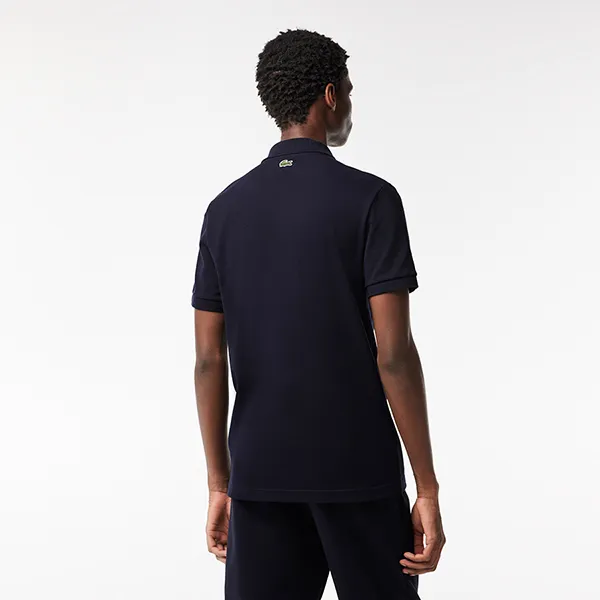 Áo Polo Nam Lacoste Men's Regular Fit Quilted Crocodile Badge PH2100 51 HDE Màu Xanh Đen Size 4