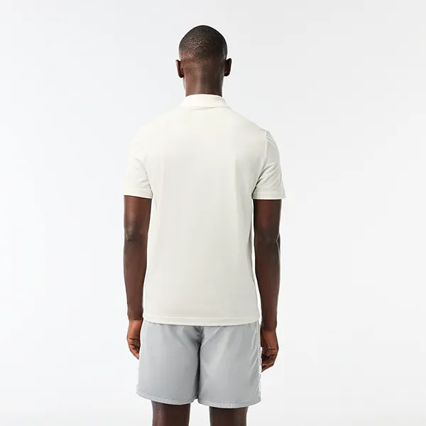 Áo Polo Nam Lacoste Men's Regular Fit Ultralight Printed Movement PH3454 51 70V Màu Trắng Kem Size 3