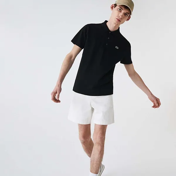 Áo Polo Nam Lacoste Men's Slim Fit Tennis Ultra-light Cotton Knit YH4801 00 031 Màu Đen Size 4 - Thời trang - Vua Hàng Hiệu