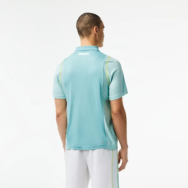 Áo Polo Nam Lacoste Men’s Tennis DH5180-51-BR8 Màu Xanh Mint Size 3