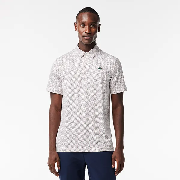 Áo Polo Nam Lacoste Regular Fit Men’s Golf Printed Recycled DH5175 51 MBI Màu Trắng Họa Tiết Size 3 - Thời trang - Vua Hàng Hiệu