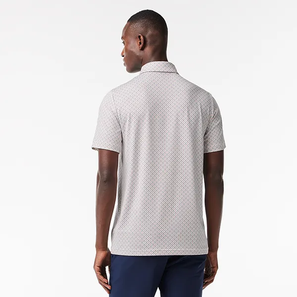 Áo Polo Nam Lacoste Regular Fit Men’s Golf Printed Recycled DH5175 51 MBI Màu Trắng Họa Tiết Size 3 - Thời trang - Vua Hàng Hiệu