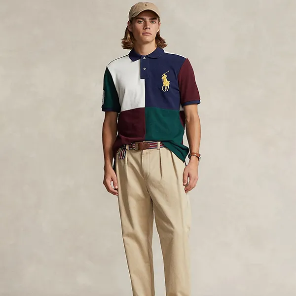Áo Polo Nam Ralph Lauren Classic Fit Big Pony Mesh Polo Shirt 240001 NVY Phối Màu Size XS - Thời trang - Vua Hàng Hiệu