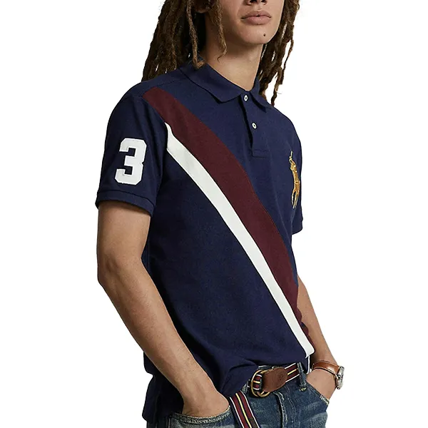 Áo Polo Nam Ralph Lauren Classic Fit Big Pony Mesh Polo Shirt 989001 NVY Màu Xanh Navy Size XS - Thời trang - Vua Hàng Hiệu