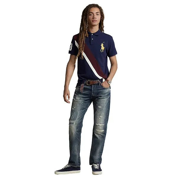 Áo Polo Nam Ralph Lauren Classic Fit Big Pony Mesh Polo Shirt 989001 NVY Màu Xanh Navy Size XS - Thời trang - Vua Hàng Hiệu