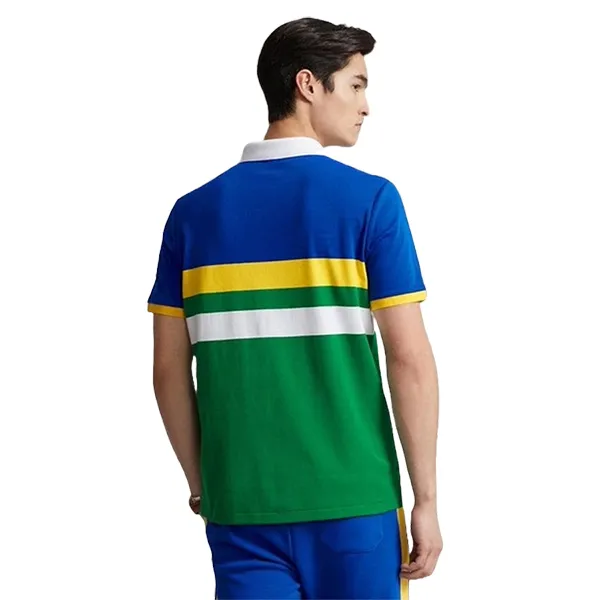 Áo Polo Nam Ralph Lauren Classic Fit Colourblock Logo Embroidered Polo Shirt 534003 BLUE Phối Màu Size XS - Thời trang - Vua Hàng Hiệu