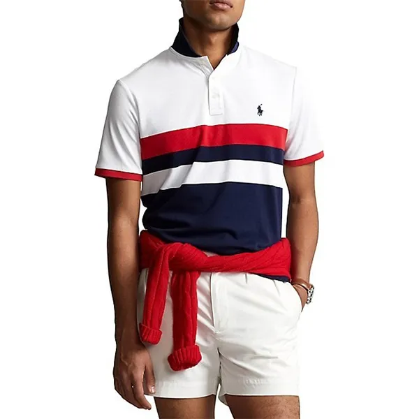 Áo Polo Nam Ralph Lauren Classic-Fit Soft Cotton Polo Shirt 534001 NVY Phối Màu Size XS - Thời trang - Vua Hàng Hiệu