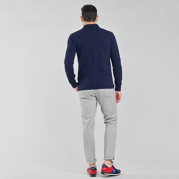 Áo Polo Nam Ralph Lauren Long-sleeved Slim Fit RA6746625 Màu Xanh Navy Size XL - Thời trang - Vua Hàng Hiệu