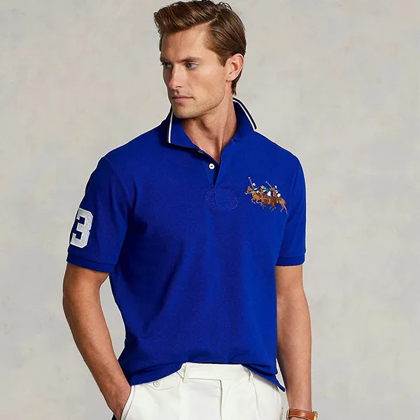 Áo Polo Nam Ralph Lauren Slim Fit Polo Shirt 614003 Màu Xanh Blue Size XS - Thời trang - Vua Hàng Hiệu