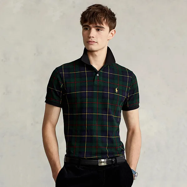 Áo Polo Nam Ralph Lauren Tartan Polo Shirt 182001 Màu Xanh Size XS - Thời trang - Vua Hàng Hiệu